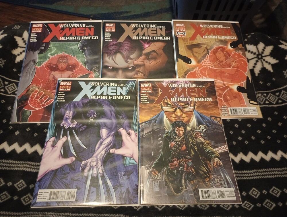 Wolverine And The X-men Alpha & Omega #1-5 Complete Series Marvel Comics NM